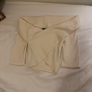 NWOT Abercrombie crop off the shoulder top